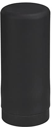 WENKO Spülmittelspender Easy Squeez-e, hochwertiger Spender für Spülmittel in der Küche, einfach Dosierung, Seifenspender aus auslaufsicherem Silikon, Fassungsvermögen 250 ml, Ø 6 x 14 cm, Schwarz