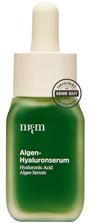 nkm Naturkosmetik München Algen-Hyaluron Serum- 30 ml | Gesichtsserum mit Hyaluron- Spendet Feuchtigkeit- Vegan- Für alle Hauttypen- Dermatologisch Getestet