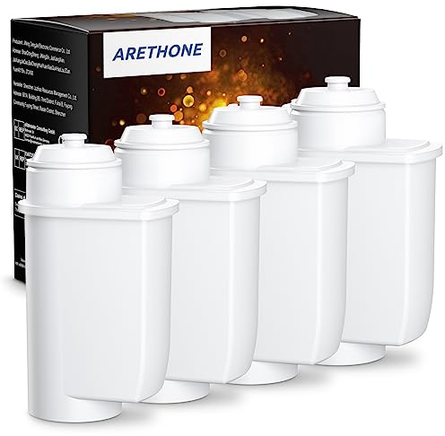 ARETHONE Wasserfilter für Siemens EQ Series, EQ5, EQ6, EQ9, EQ500, S700, Wasserfilter Kaffeevollautomat für Siemens 3200, Bosch TCZ7003, TCZ7033, 467873 (4 Stück)