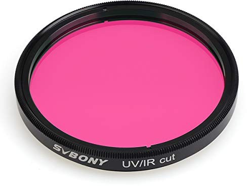 Svbony 2 Teleskopfilter, UV-IR-Schnittblockfilter Verbessern Sie die Bildschärfe, für CCD-DSLR-Kamera Astrofotografie