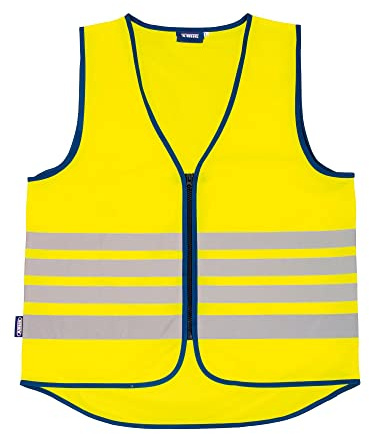 ABUS Warnweste Lumino Reflex Vest - Sicherheitsweste für bessere Sichtbarkeit bei Tag und Nacht - für Erwachsene - mit Reißverschluss