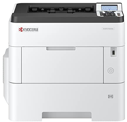 Kyocera Ecosys PA6000x Laserdrucker Schwarz Weiss, Duplex-Einheit, 60 Seiten pro Minute, Drucker Schwarz Weiss mit 100+500 Blatt Zufuhr, Gigabit LAN. Laserdrucker mit Mobile Print