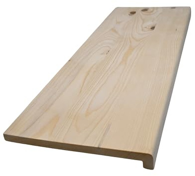 Fensterbank Renovierungsstufe Treppenstufe 2 cm stark,Fichte, natur (Breite: 13 cm, Länge: 120 cm)