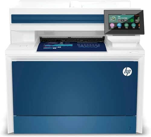 HP Color LaserJet Pro MFP 4302fdw Multifunktions-Farblaserdrucker, Automatischer beidseitiger Druck, Wi-Fi, Fax, Hohe Druckgeschwindigkeit, Bis zu 50.000 S./Monat, Wolf Pro Security