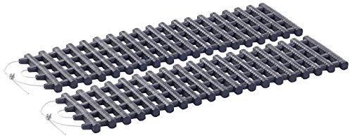 Lescars Anfahrhilfe Wohnmobil: 2er-Set Anfahrhilfe mit Tragetasche, 80 x 22 cm (Wohnmobil Matsch, Anfahrmatten, EIS)