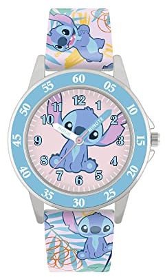 Disney Analoge Quarzuhr für Mädchen mit Silikonarmband LAS9011, Mehrfarbig, Armbanduhr