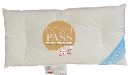 betten-traum-land Bauchschläferkissen Arktic 100% Daune 40x80 cm DownPass Klasse 1