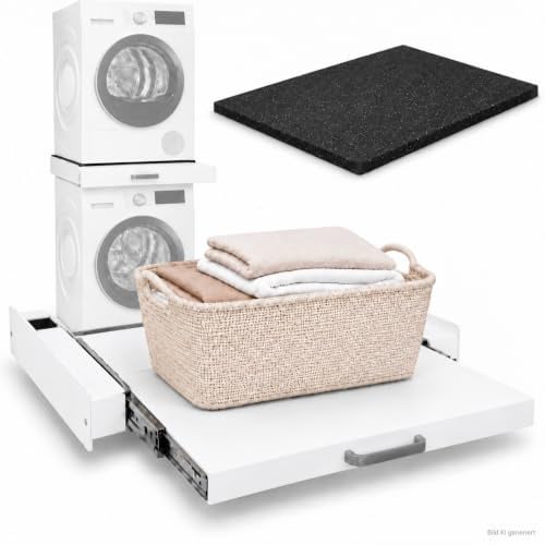 kör4u Antivibrationsmatte 60x60x1cm, Zwischenbaurahmen mit Ausziehplatte