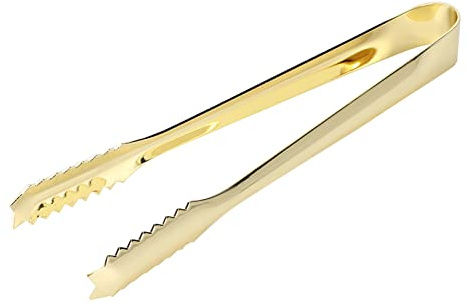 Watris Veiyi Eiswürfelzange Gold, Eiszange aus Edelstahl, Eiszange Zucker | Cube Zucker Zange, für Party Küche Bar Hochzeit