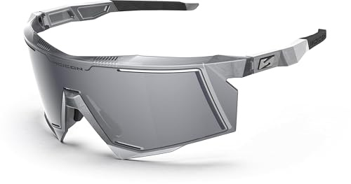 SCICON Sports Aerostorm Fahrradbrille (Silber verspiegelt)