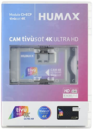 Humax - Tivùsat 4K Ultra HD CAM mit CI+ECP-Schnittstelle, Karte inklusive, rückwärts kompatibel mit CI Geräten