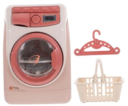TOYANDONA Rollenspiel Waschmaschine Spielzeug Für Kinder Mini Haushaltsgerät Aus Kunststoff Pädagogisches Puppenhaus Zubehör Zur Förderung Praktischer Fähigkeiten