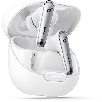 soundcore by Anker Liberty 4 NC Bluetooth-Kopfhörer mit Geräuschunterdrückung, 98,5% Noise Cancelling, Adaptive Geräuschunterdrückung für Ohren und Umgebung, Hi-Res Sound, 50H Wiedergabe (Weiß)