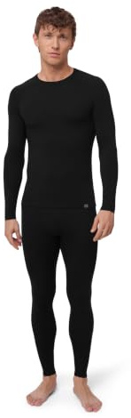DANISH ENDURANCE Merino Thermounterwäsche Set Herren, Mittelschwer 180 g/m² | Merino Funktionsunterwäsche Set, Warm, Atmungsaktiv & Geruchshemmend, für Skifahren, Wandern und Wintersport