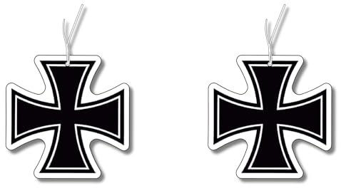 Duftbaum Auto Set - Eisernes Kreuz, Lustig Duftspender, Lufterfrischer, Duftanhänger, Tuning, Deutsches Reich