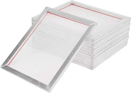 uyoyous 6 Stück 50cm x 60cm siebdruckrahmen 110 Micron Aluminum Silk Screen Aluminium-Siebdruckrahmen für Siebdruck Pollensieb Hash Sieb Dry Sift Siebrahmen Druck-Starterwerkzeug für DIY Druck