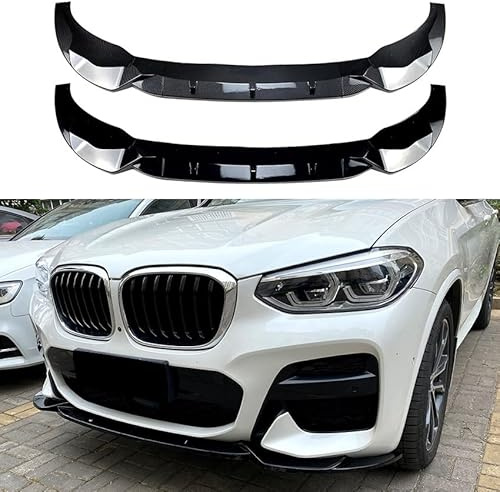 AMAIR Auto Frontlippe Frontspoiler für BMW X3 X4 G01 G02 M Pack 2018-2021,Frontlippe Spoiler Protector Car Styling Karosserie-Anbauteile,A/Carbon Fiber