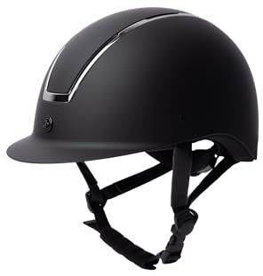 Horze Damen Reithelm Sentinel, CE EN 1384:2023, größenverstellbar, schwarz, 58/60