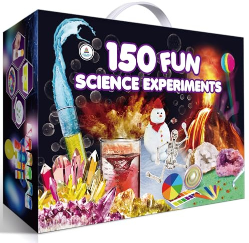 UNGLINGA150 Experimente Wissenschaft Kits für Kinder Jungen Mädchen | Spielzeuge Geschenke Geburtstag, Pause Geoden, Vulkan, Chemie Physik STEM Projekt Aktivitäten