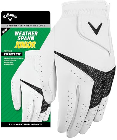 Callaway Golf Kinder Weather Spann Blend Leder Handschuh