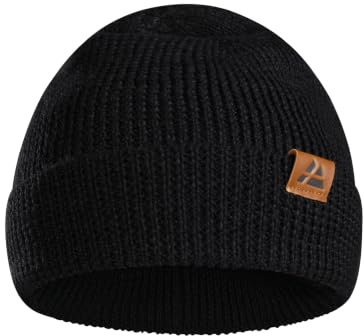 DANISH ENDURANCE Merinowolle Mütze mit Fleece, Beanie für Damen & Herren | Merinowolle Mütze mit Fleece, Warm & Stretchy mit weichem Innenfutter für kalte Wintertage, Unisex