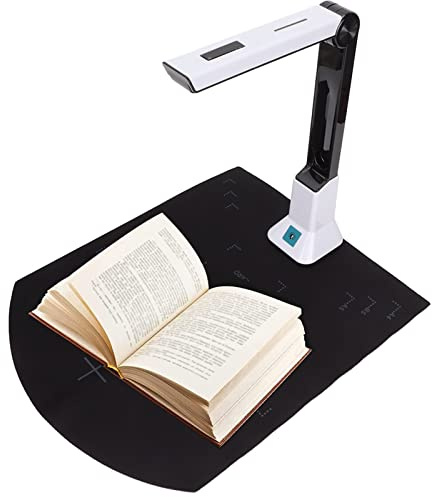 8-Megapixel-Dokumentenscanner, Tragbare USB-Dokumentenkamera, Buchscanner Im A4-Format, Mehrsprachig, Unterstützt OCR, PDF/Word/Excel/TXT, für Windows, XP, Vista