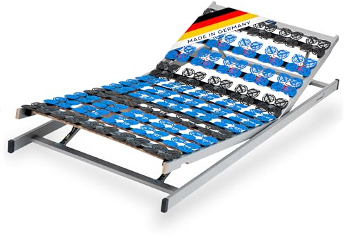 CubeSleep 7-Zonen Lattenrost Cloud KF Tellerrahmen 90x200cm | Kopf- und Fußteil verstellbar | Made In Germany | GS Zertifiziert – geprüfte Sicherheit