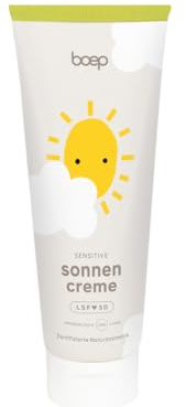 boep Sonnencreme Sensitiv LSF 30 – Mineralischer Sonnenschutz für Babys, Kinder & Erwachsene – Parfümfrei – Mit Zinkoxid – Ohne Phthalate & DHHB – Vegane Naturkosmetik 100ml