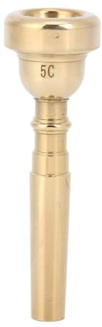 Metalltrompetenmundstück, 5C Gold Bb Tone Trompetenmundstück Musikinstrumentenzubehör(Gold 5C)