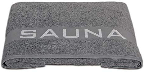 Delindo Lifestyle Saunatuch Colares, XXL Frottee Saunahandtuch für Damen und Herren, Baumwolle, anthrazit, 80x200 cm groß