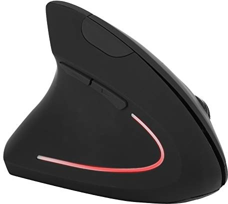 Cuifati Ergonomische Maus für Linkshänder, vertikale drahtlose 2,4-G-Maus, optische Mäuse mit USB-Empfänger, entwickelt für Linkshänder, geeignet für Laptops, PCs, Laptops, Computer und Macbooks