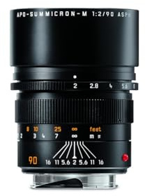Leica 2,0 90MM APO-Summicron-M Objektiv schwarz