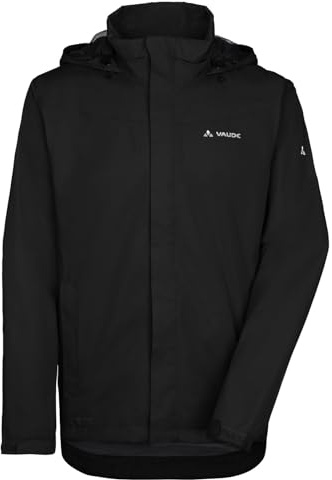 VAUDE Escape Bike Light Regenjacke Herren – Fahrradjacke wasserdicht atmungsaktiv winddicht, 2-Lagen mit verstaubarer Kapuze
