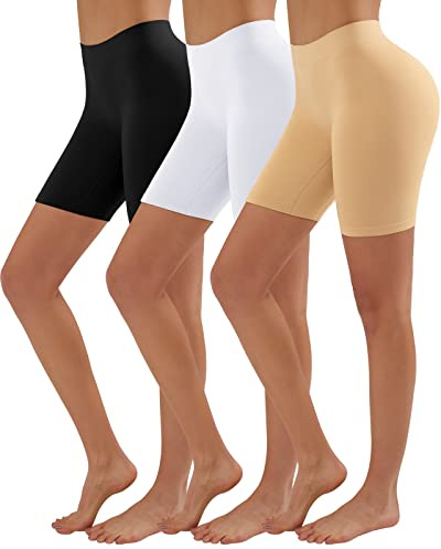 YADIFEN Radlerhose Damen Kurz Unterhose Hotpants unter Kleidern und Röcken | Nahtlos, Ohne Bezeichnung, weicher Stretchstoff, längerer Schnitt, unter Kleidern, gegen Reibung, für Alltag und Yoga