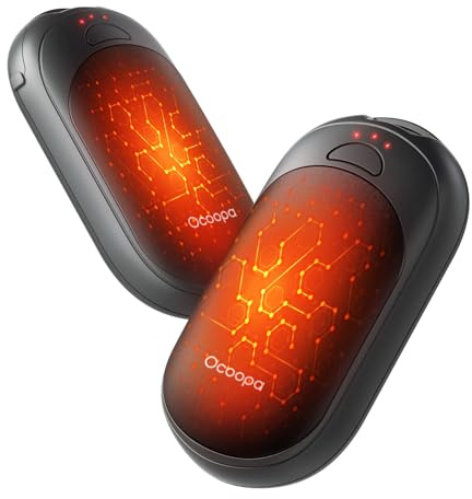 OCOOPA Handwärmer Wiederaufladbar 2 Pack, Magnetische Elektrische Tragbare Heizung, Taschenformat, Ultra Leicht & Dünn, 3 Stufen Heizung bis zu 53°C, Perfektes für Camping, Raynauds, UT3 Lite