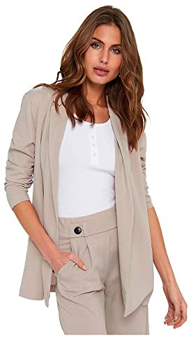 JDY Damen JDYGEGGO L/S JRS NOOS Lässiger Blazer, Chateau Gray, S