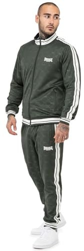 Lonsdale Herren-Trainingsanzug, schmale Passform Sport-& Freizeitbekleidung | Sportanzug aus Stretchstoff, Reißverschlusstaschen, leichter Jogginganzug für Fitnessstudio, Training, Reisen und den Alltag