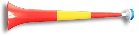 Vuvuzela Horn Fan-Trompete Fussball versch. Länderfarben - Gesamtlänge ca. 55cm - 4teilig Spanien