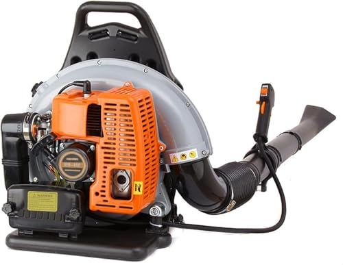 Benzin Laubbläser | 2-Takt 3,6PS 65ccm mit 1,8L Tank | Kabelloser Rückenbläser | Ventilator Gartenbläser | Rucksack-Motorbläser | Luftgekühlt Laubgebläse Einzylinder Bläser für Terrassen Gärten