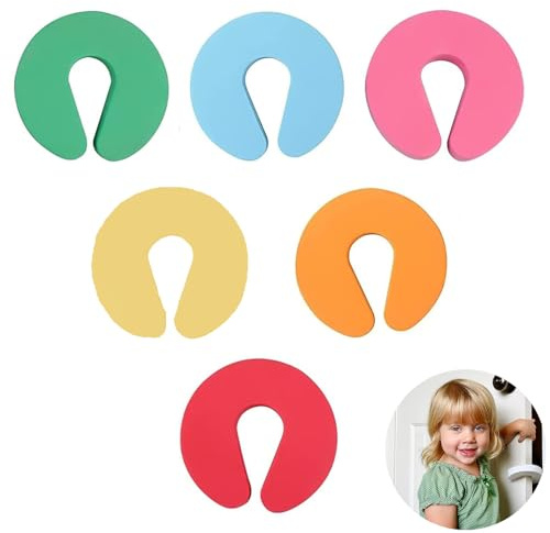 6 Stück Klemmschutz Für Türen Kinder, Fensterstopper Beim Lüften, Türstopper Tür, Tür Klemmschutz, für Türen, Türstopper Kindersicherung Türen