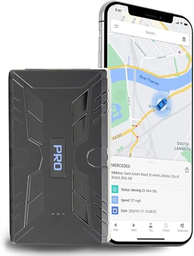 GPSLive 104 PRO Magnetisch GPS Tracker Auto, Wohnmobil, KFZ | Einfache Installation | Livetracking mit App | Keine SIM benötigt | GPS Tracker GPS Sender | Peilsender