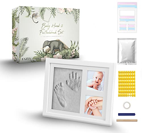 FAZIA Gipsabdruck Hand und Fuß | Baby Handabdruck und Fußabdruck | Geschenk zur Geburt | Gipsabdruckset | Abdruckset