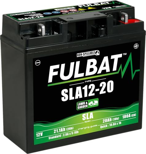Fulbat SLA12-20 Gel SLA 12V 20Ah Batterie – Wartungsfrei für Gartenmaschinen