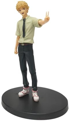 REOZIGN Denji-Figur, stehend, 15 cm, handgefertigtes Modell, Videospielfigur, Sammlerdekoration, für Anime-Fans