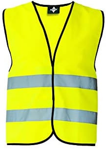 Korntex Warnweste Standard - schwarzer Saum gelb XL