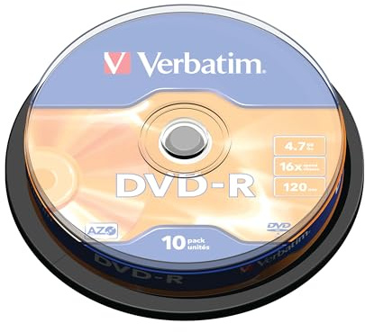 Verbatim 1206432 DVD-R, 10 Stück, Spindle