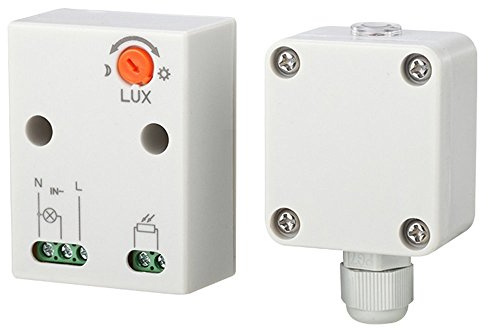 Maclean MCE35 Dämmerungssensor, Dämmerungsschalter, mit externen Sensor für Außenbereich, max. 3000W und IP65 - wasserdicht