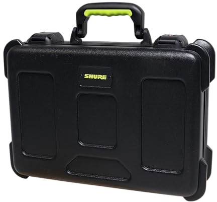 Shure by Gator Mikrofonkoffer für 6 drahtlose Mikrofone (SH-MICCASEW06), schwarz