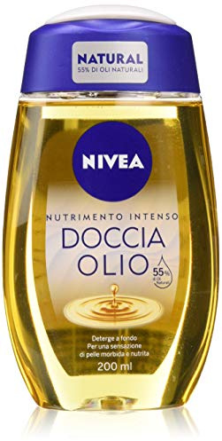 NIVEA Intensiv pflegendes Duschöl 6 x 200 ml, pflegendes Duschgel auf Basis natürlicher Öle, Duschgel für weiche und genährte Haut
