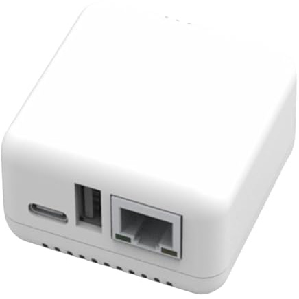 Qusedwey 1PCS NP330 USB 2.0 Print Server USB2.0 Mini -Druckerserver 100mbit / S RJ45 -Verbindung für Androids -Telefone EU -Stecker